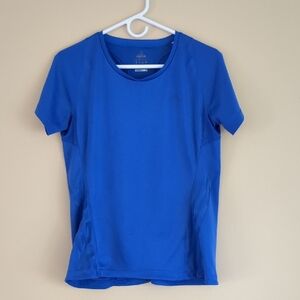 19" Pit-to-pit Blue Adidas Shirt Short Sleeve Climacool Athletic Sport Top